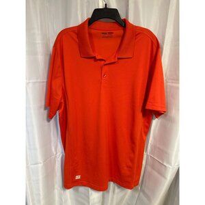 Fila Golf Athletic Fit Men's XL Polo Shirt 100% Polyester Bright Orange